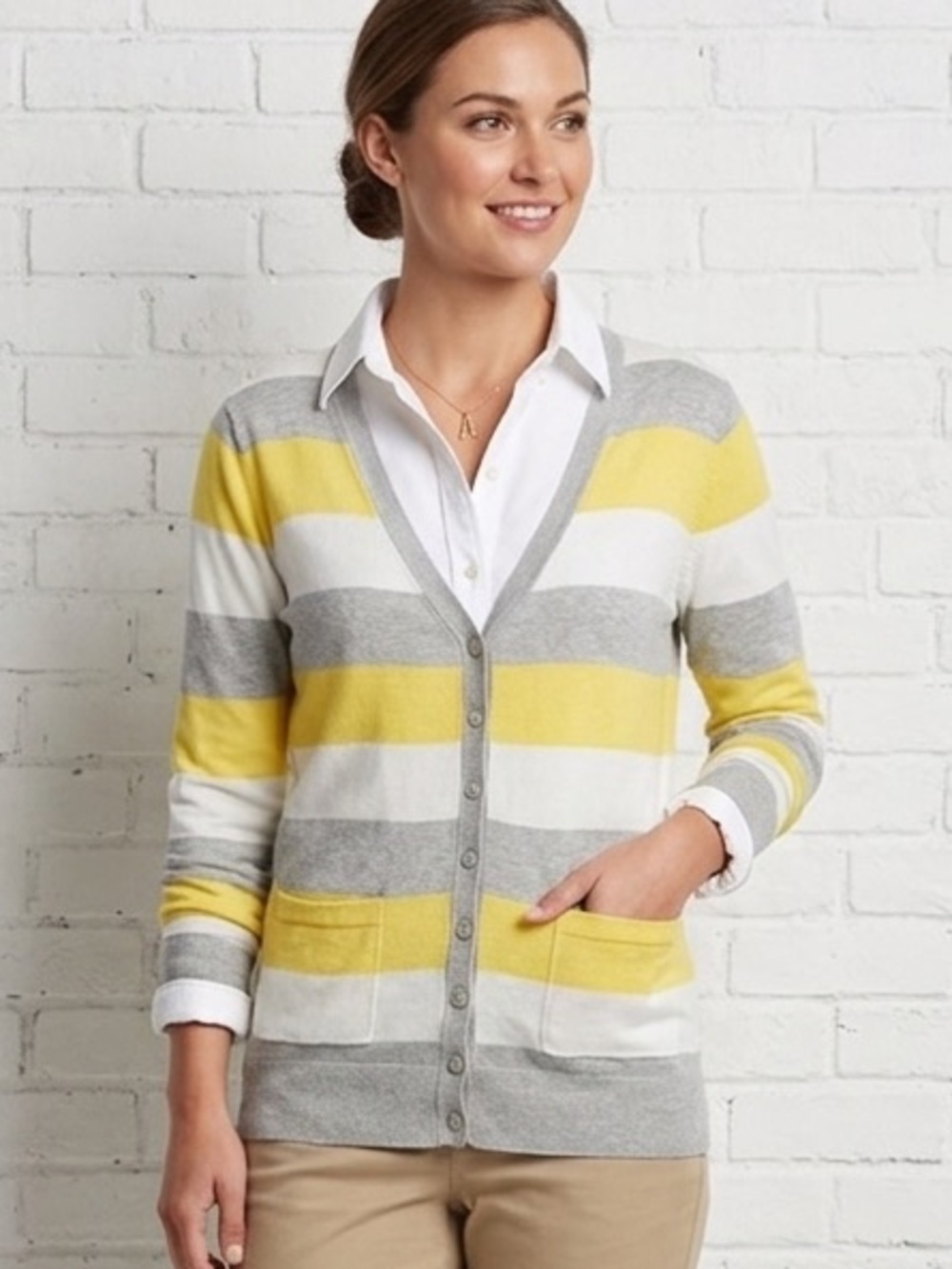 Canyon River Blues Button Front Cardigan Medium